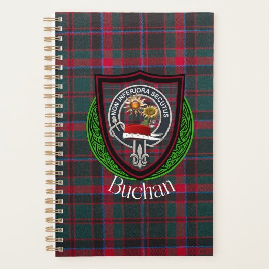 Buchan Scottish Clan Tartan & Crest プランナー手帳 (正面)