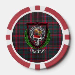 Buchan Scottish Clan Tartan & Crest ポーカーチップ