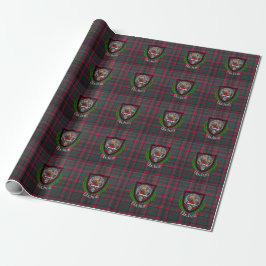 Buchan Scottish Clan Tartan & Crest ラッピングペーパー