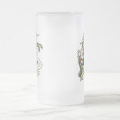 Buchananのタータンチェックのユニコーン フロストグラスビールジョッキ (中央)