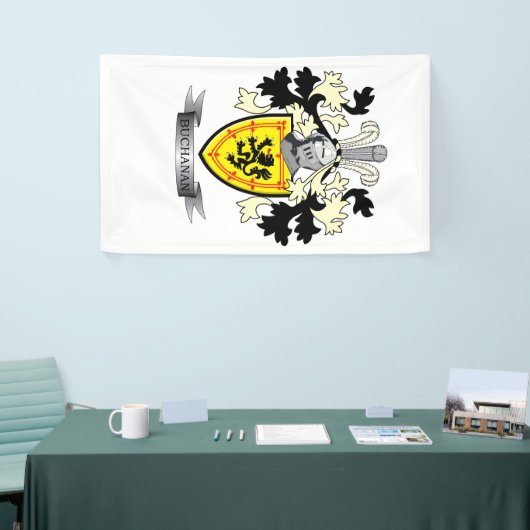 Buchananの家紋の紋章付き外衣 横断幕 (トレードショー)