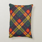 Buchanan家族の一族の格子縞のスコットランドのキルトのタータンチェック アクセントクッション (裏面(縦))