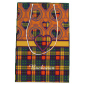 Buchanan家族の一族の格子縞のスコットランドのキルトのタータンチェック ミディアムペーパーバッグ (裏面)