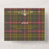 Buchanan ウェザード スコットランド タルタン オールインワン 招待状 (裏面)