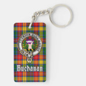 Buchanan Clan Badge/Tartan Rectangle キーホルダー (裏面)