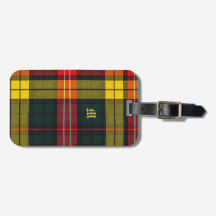 Buchanan Clan Plaid Scottish Pattern Monogram