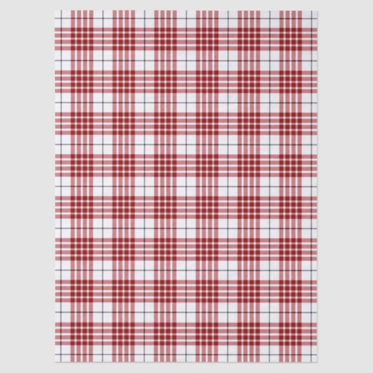 Buchanan tartan red white plaid 薄葉紙 (正面)