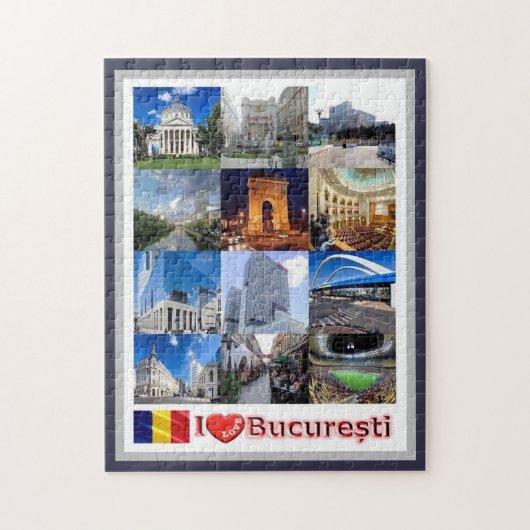 Bucharest I Love – ルーマニア – ジグソーパズル (縦)