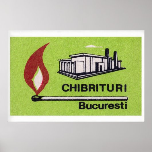 Bucharest Match Factory - Matchbox Print ポスター (正面)