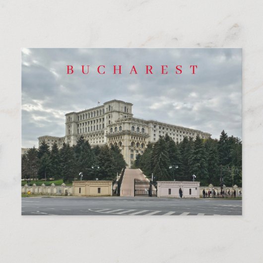 Bucharest Palace of the Parliament viewはがき ポストカード (正面)
