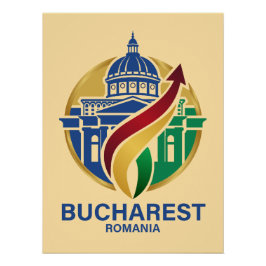 Bucharest Romania Eastern European ポスター