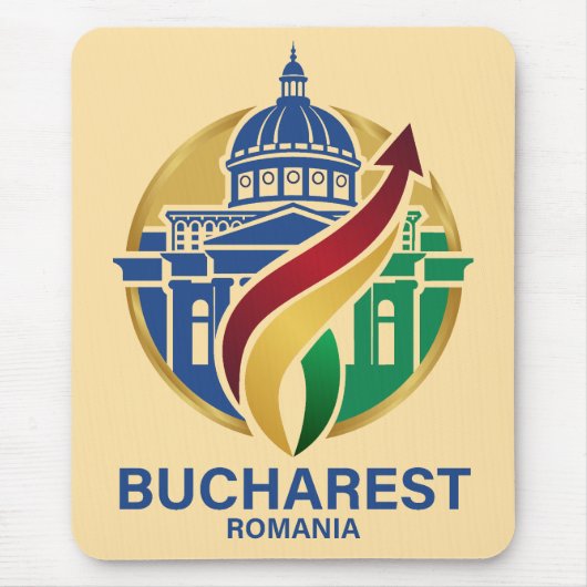 Bucharest Romania Eastern European マウスパッド (正面)