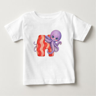 Buchstabe H - kleiner Oktopus - Kategorie Pirat ベビーTシャツ