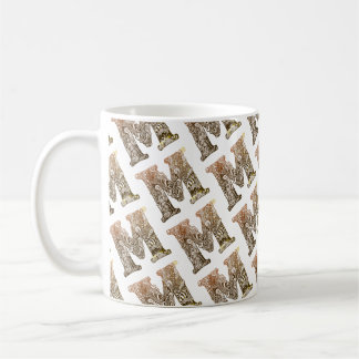 Buchstabe "M" コーヒーマグカップ