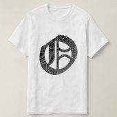 Buchstabe "O" im gotischen Stil Tシャツ (デザイン正面)