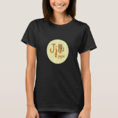 Buchstaben des deutschen Alphets J Jaguar Tシャツ (正面)