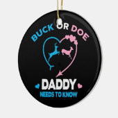 BuckおもしろいまたはDoe Daddyの性おもしろい別開示 セラミックオーナメント (左)