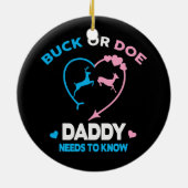 BuckおもしろいまたはDoe Daddyの性おもしろい別開示 セラミックオーナメント (裏面)