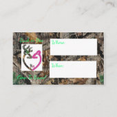 BuckまたはDoe Babyのシャワー/リビールの招待 エンクロージャーカード (正面)