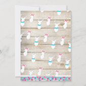 BuckまたはDoe Gender Reveal招待状 招待状 (裏面)