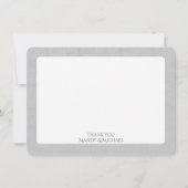 Buck and Doe樺の木写真ありがとう サンキューカード (裏面)