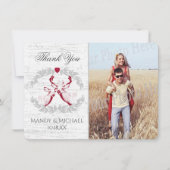 Buck and Doe樺の木写真ありがとう サンキューカード (正面)