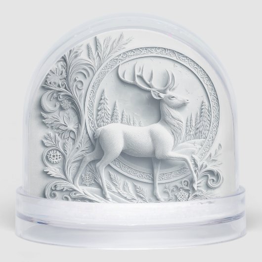 Buck Deer with With Poem  Snow Globe (正面)