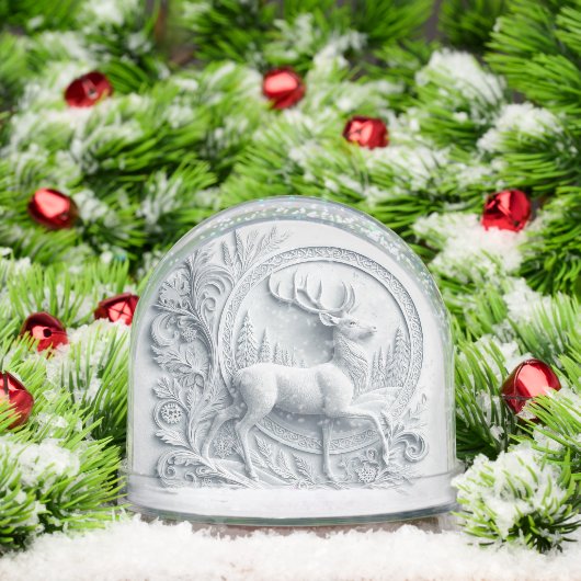 Buck Deer with With Poem  Snow Globe (クリスマス)