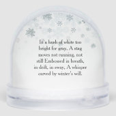 Buck Deer with With Poem  Snow Globe (裏面)