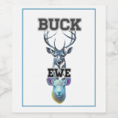 BUCK EWE  ワインラベル (シングルラベル)