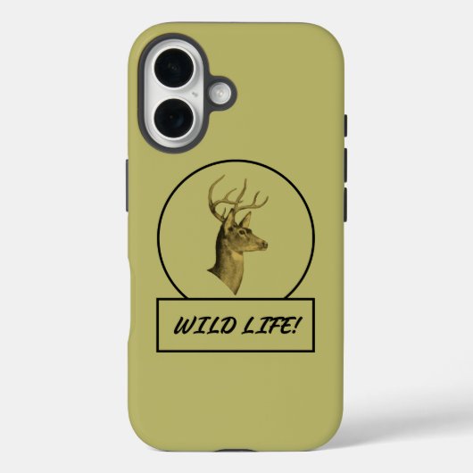Buck Head Dark Khaki iPhone Cases Case-Mate iPhoneケース (裏面)