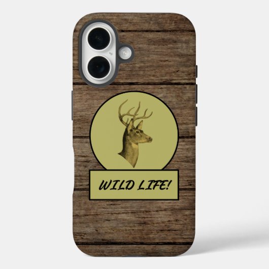Buck Head Dark Wood iPhone Cases Case-Mate iPhoneケース (裏面)