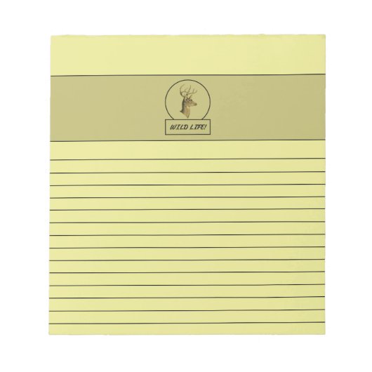 Buck Head Light Yellow Notepad ノートパッド (正面)