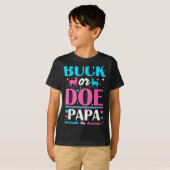 Buck Or Doe Papa Needs To Know Keeper Of Gender Re Tシャツ (正面フル)