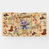 Buckaro Cowboyがポスター写真と名前を希望 横断幕 (横)