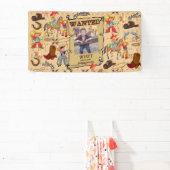 Buckaro Cowboyがポスター写真と名前を希望 横断幕 (インサイチュ)