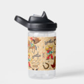 Buckaro Cowboyが少年の名前と説明を希望 ウォーターボトル (右面)