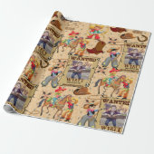 Buckaroo Cowboyが写真と名前を追加したい ラッピングペーパー (アンロールド)