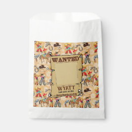 Buckaroo Cowboyの誕生日写真&名前かわいい フェイバーバッグ