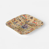 Buckaroo Cowboyの誕生日写真&名前かわいい ペーパープレート (傾斜あり)