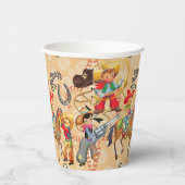 Buckaroo Cowboyの誕生日写真&名前かわいい 紙コップ (右)