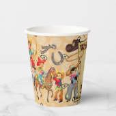 Buckaroo Cowboyの誕生日写真&名前かわいい 紙コップ (正面)