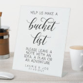 Bucket救済リストを作成す結婚る 台座サイン (インサイチュ)