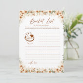 Bucket List Game | Boho Terracotta Bridal Shower (スタンド正面)