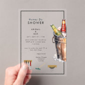Bucket of Beer Honey Do Couples Wedding Shower アクリル招待状 (インサイチュ (ポータブル))