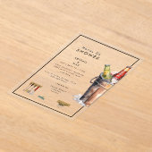 Bucket of Beer Honey Do Couples Wedding Shower アクリル招待状 (レイダウン)