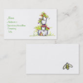 Bucket of Flowersフローラアートコテージ庭園 名刺 (正面/裏面)