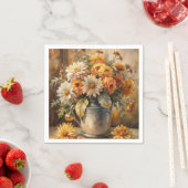 Bucket with Fall Floral   スタンダードカクテルナプキン (インサイチュ)