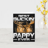 Buckin' Pappy Ever Shirt Deer Hunting Bucking Fath カード (黄色い花)