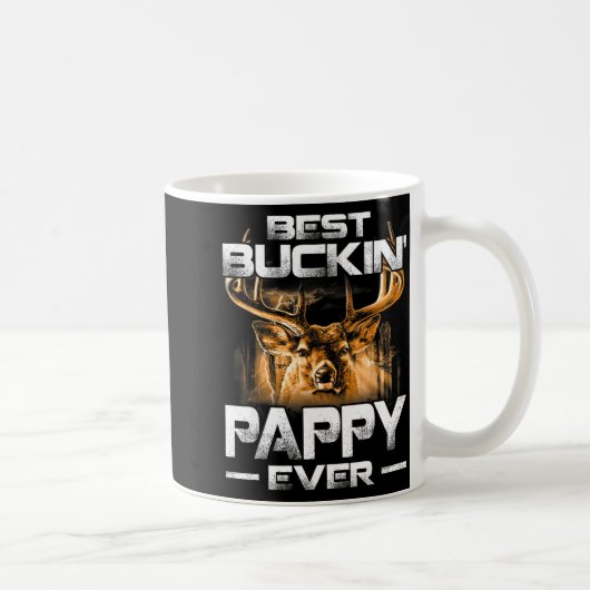Buckin' Pappy Ever Shirt Deer Hunting Bucking Fath コーヒーマグカップ (右)